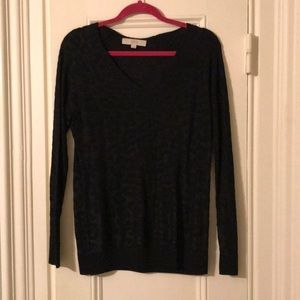Black v-neck dressy sweater